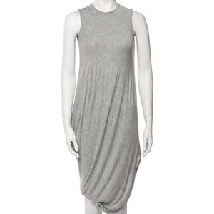Hatch Grey Sleeveless Knit Midi Dress